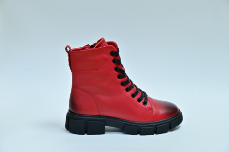 Ботинки женские зимние красные Meego Comfort, A58673-3B